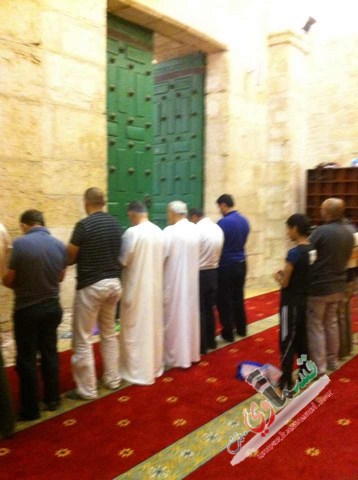 ابناء كفرقاسم في ساحات المسجد الاقصى 
